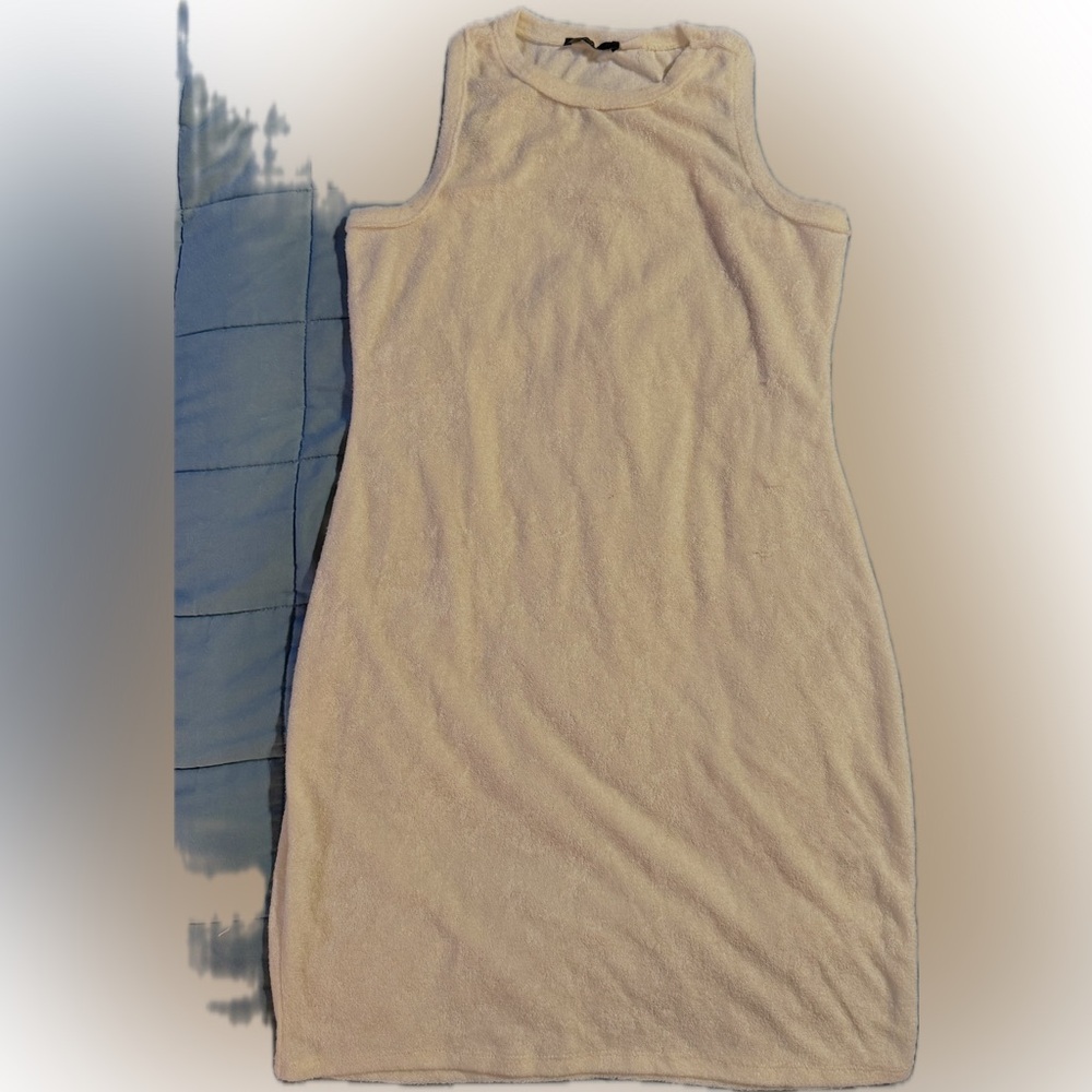 Butter yellow and baby blue Terry Knit swim cover up  - Casual Comfort